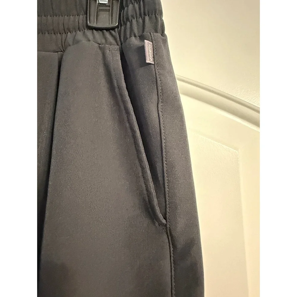 Mondetta Jogger Pants Medium Black Performance Luxury Drawstring Athleisure Chic